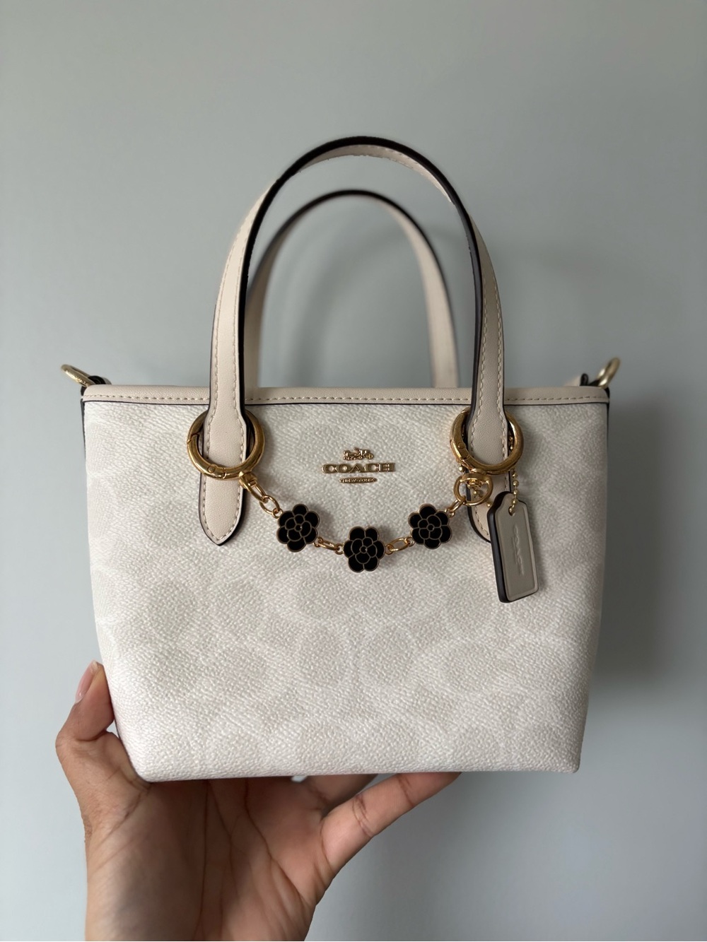 Coach City Mini Tote Bag In Signature Canvas